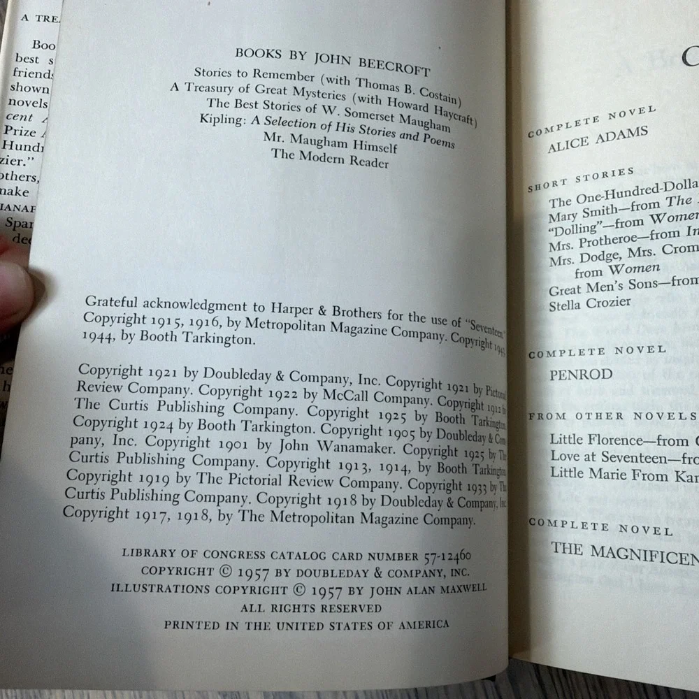 THE GENTLEMAN FROM INDIANAPOLIS 1957 by John Beecroft HC/DJ Doubleday‎ BCE